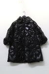 CHENPENG flowers down coat CP22AWJ010 oil surface black